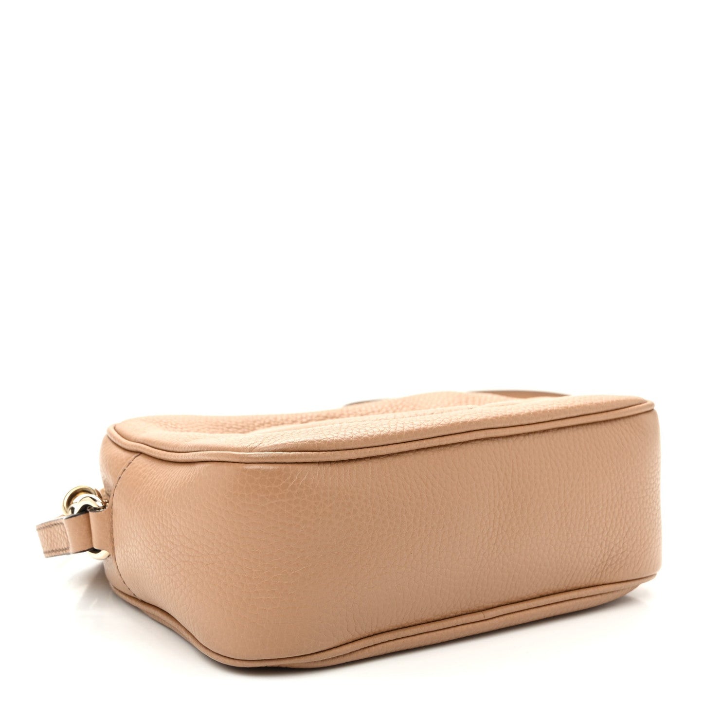 Pebbled Calfskin Small Soho Disco Bag Rose Beige