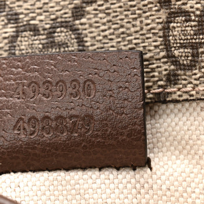 GG Supreme Monogram Neo Vintage Web Belt Bag Brown
