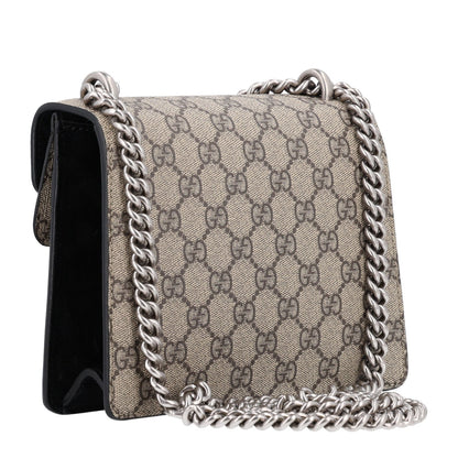 GG Supreme Monogram Mini Dionysus Shoulder Bag Black