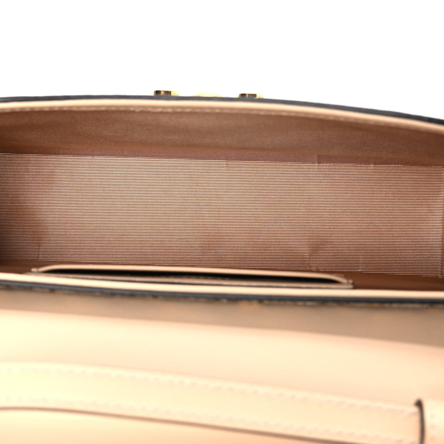 GG Supreme Monogram Calfskin Horsebit Print Mini Padlock Top Handle Shoulder Bag Beige Ebony Light Pink