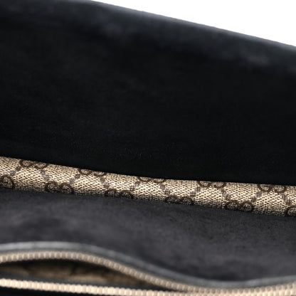 GG Supreme Monogram Small Dionysus Shoulder Bag Black
