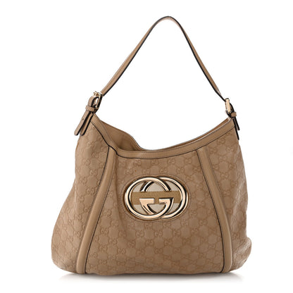 Guccissima Medium Britt Tote Beige