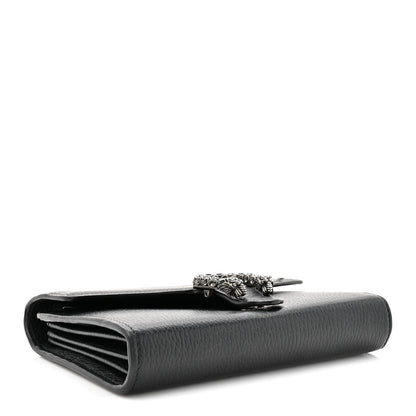 Calfskin Mini Dionysus Chain Wallet Black