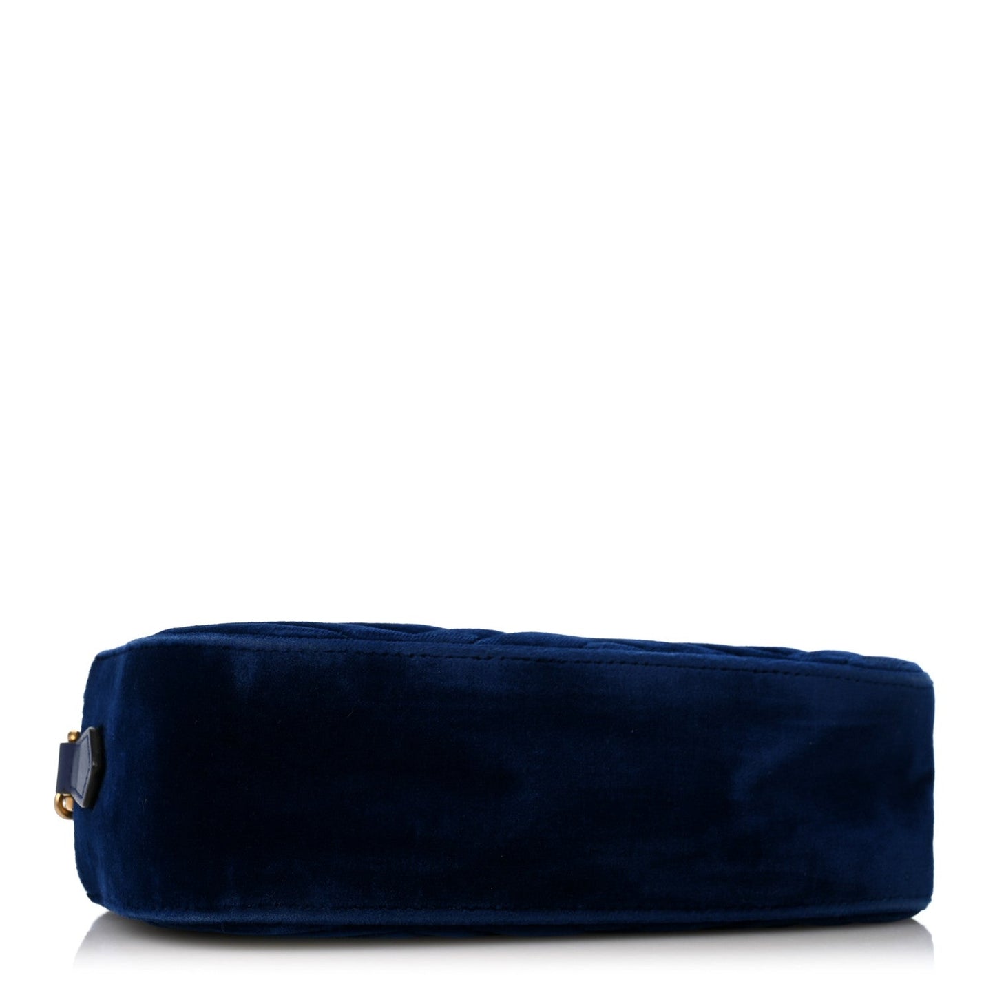 Velvet Matelasse Small GG Marmont Chain Shoulder Bag Cobalt