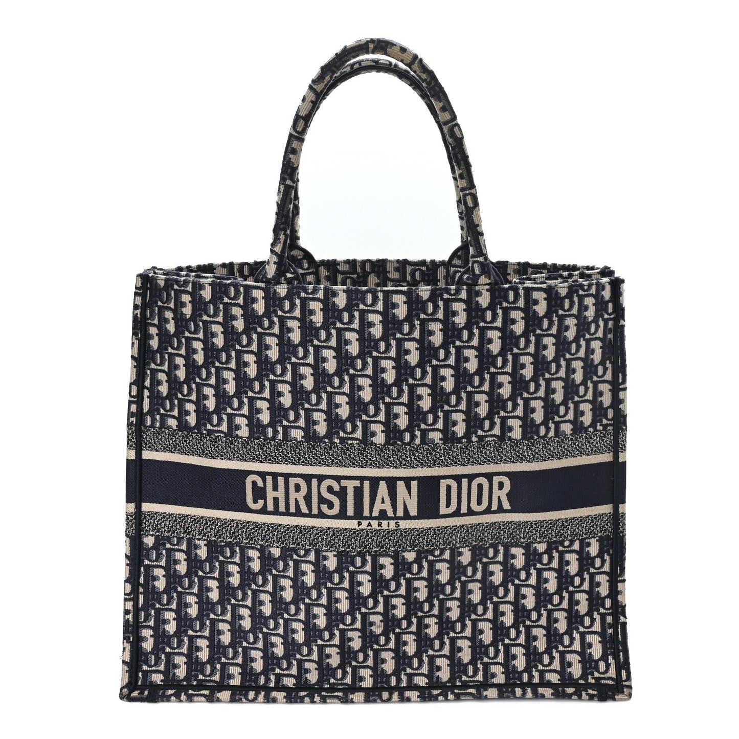 Oblique Large Book Tote Blue Multicolor