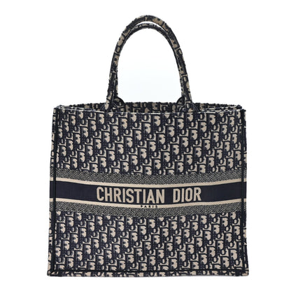 Oblique Large Book Tote Blue Multicolor