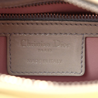Patent Cannage Gradient Medium Lady Dior Blue Coral