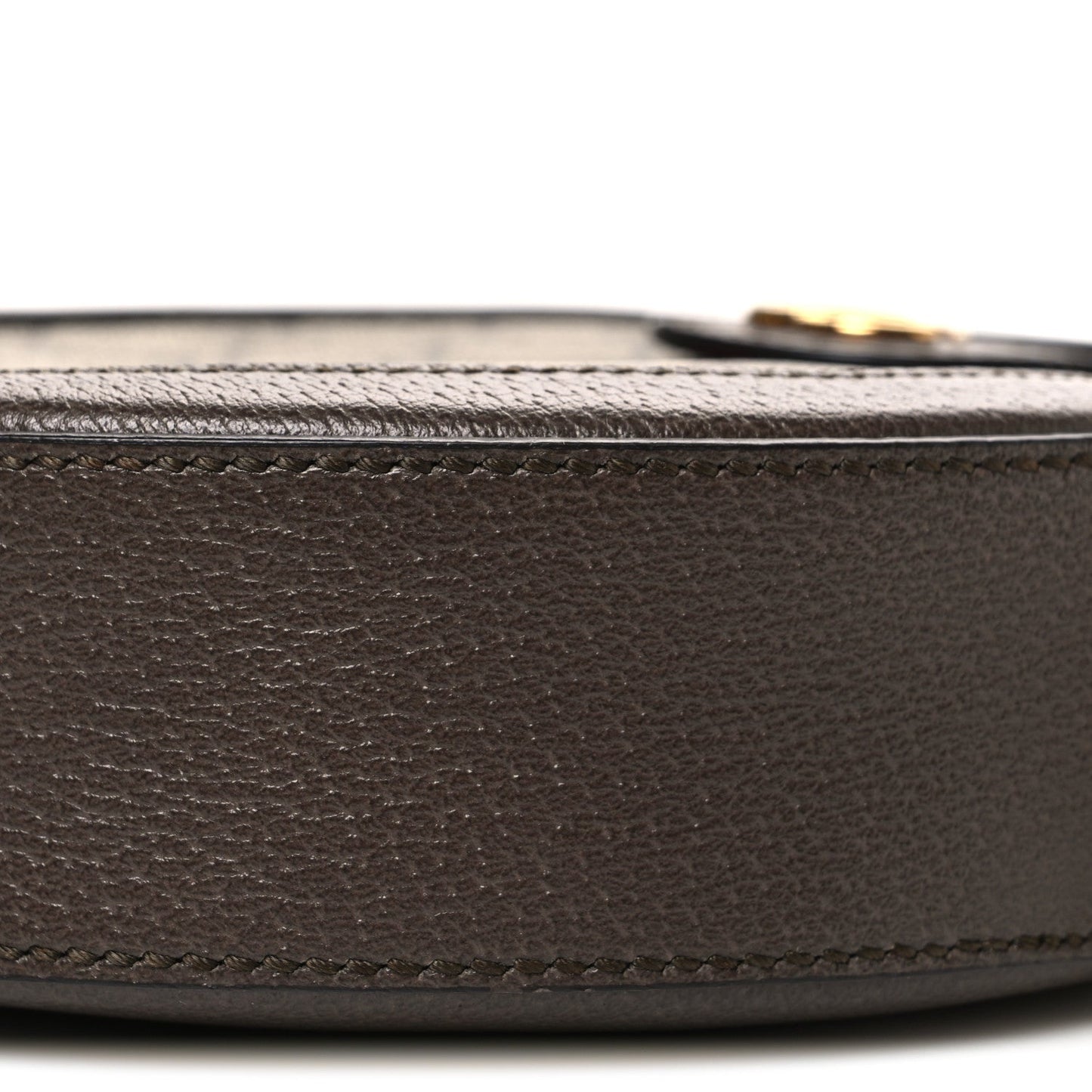 GG Supreme Monogram Web Mini Ophidia Round Shoulder Bag Brown