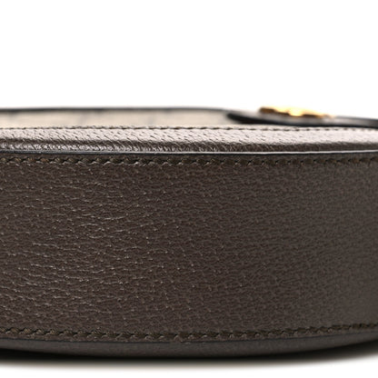 GG Supreme Monogram Web Mini Ophidia Round Shoulder Bag Brown
