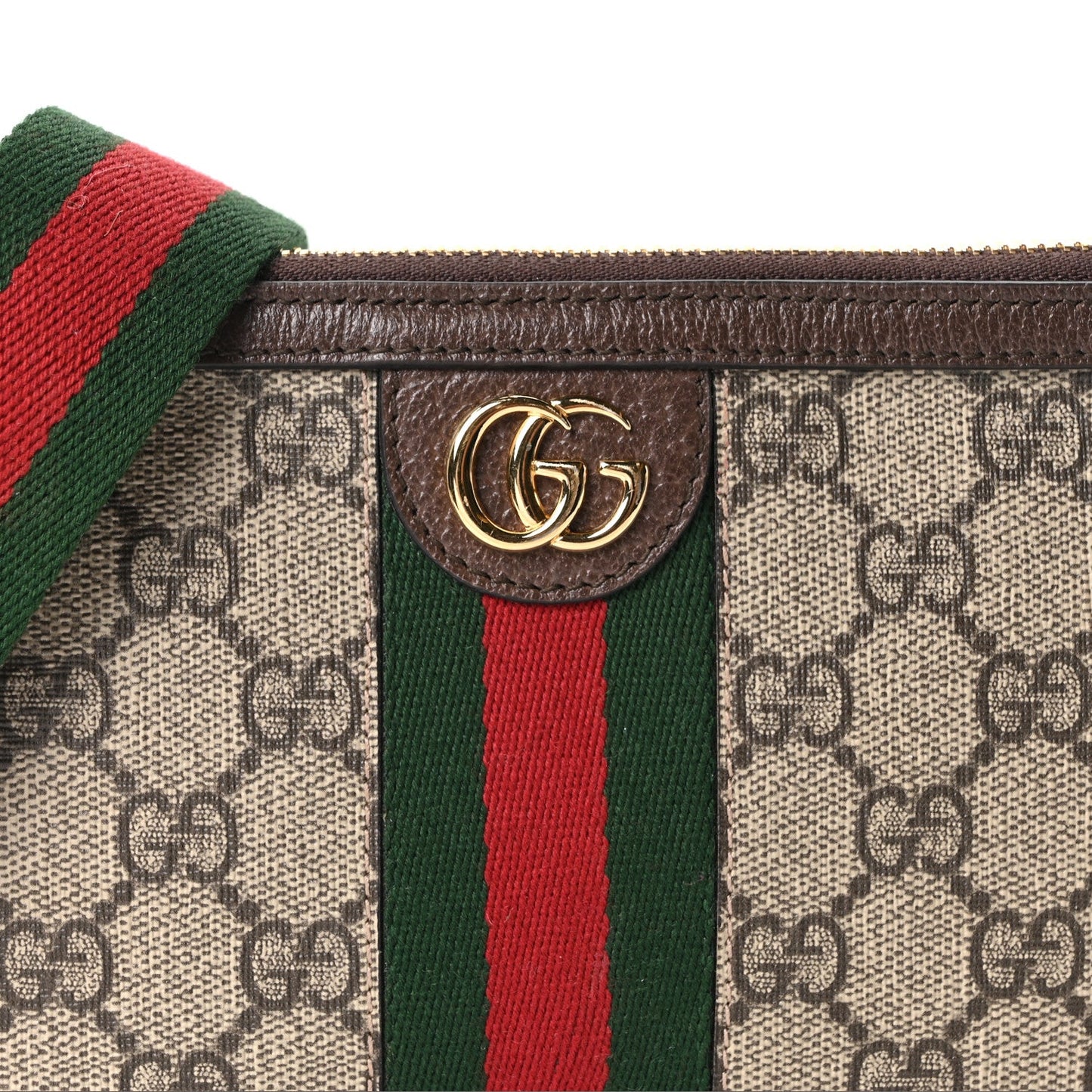 GG Supreme Monogram Web Ophidia Utility Belt Bag  85 34 Beige Ebony New Acero
