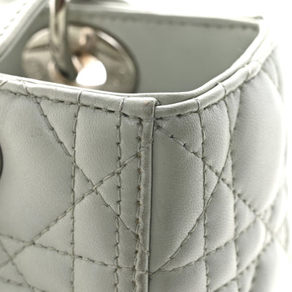 Lambskin Cannage Medium Lady Dior Green