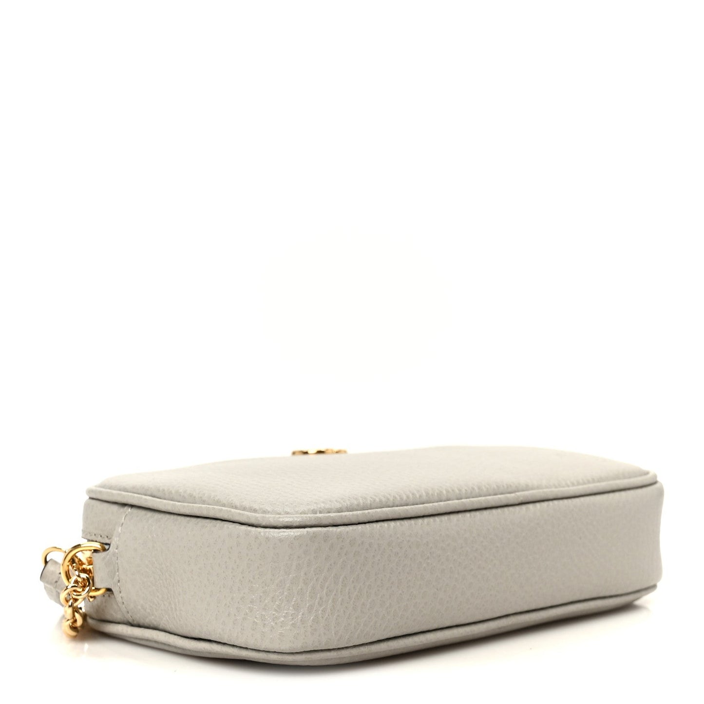 Dollar Calfskin Super Mini GG Marmont Chain Shoulder Bag Deep Grey