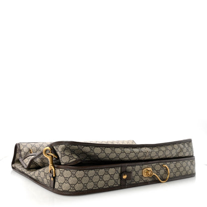 GG Supreme Monogram Web Savoy Garment Bag Beige Ebony New Acero