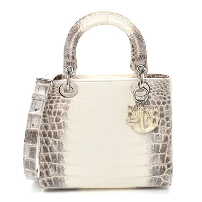 Niloticus Crocodile Himalaya Medium Lady Dior Latte