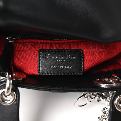 Lambskin Cannage Mini Lady Dior Black