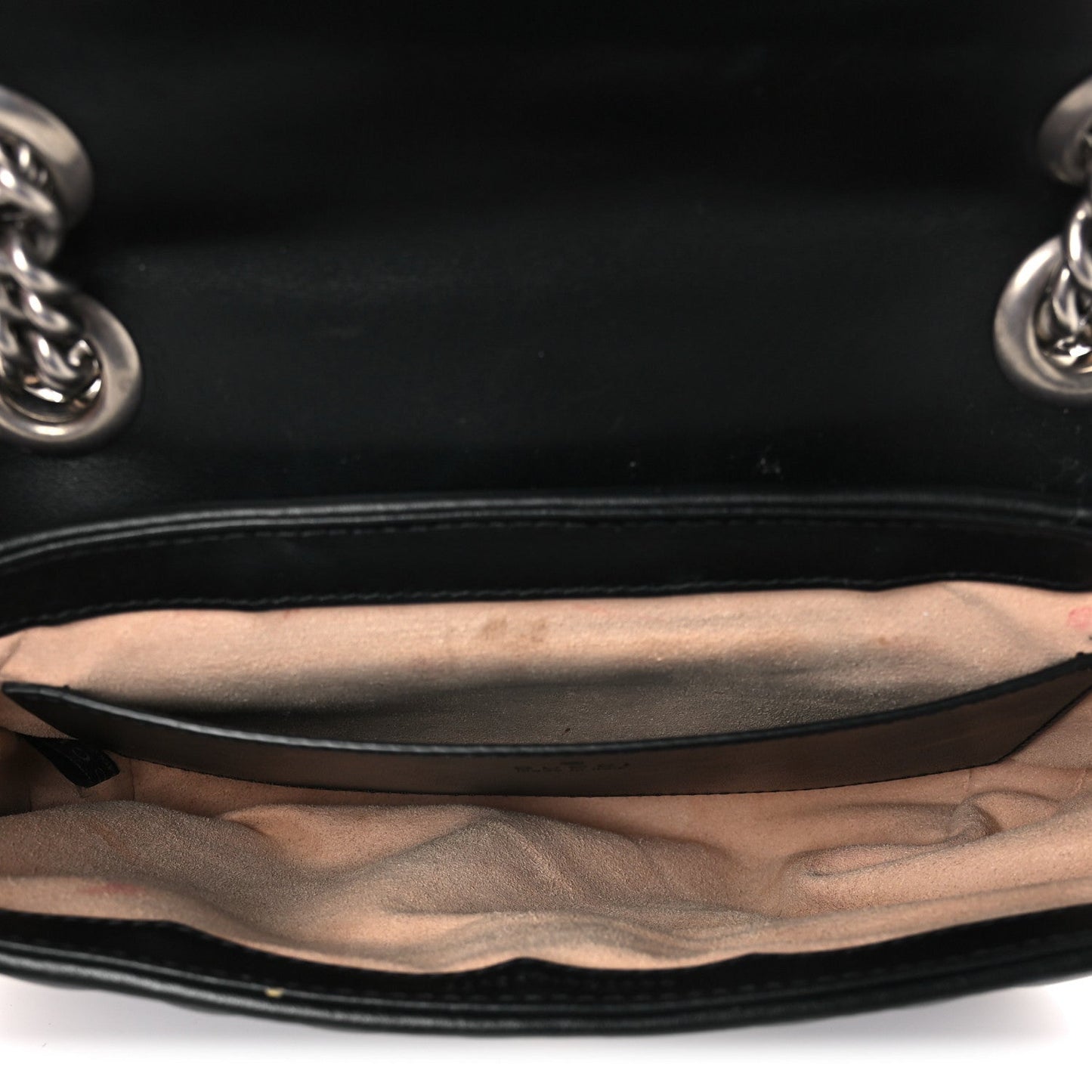 Calfskin Matelasse Aria Mini GG Marmont Shoulder Bag Black