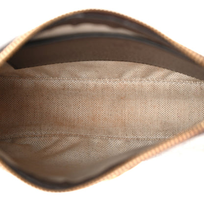 GG Supreme Monogram Textured Dollar Calfskin Web Small Ophidia GG Handbag Beige Ebony New Acero