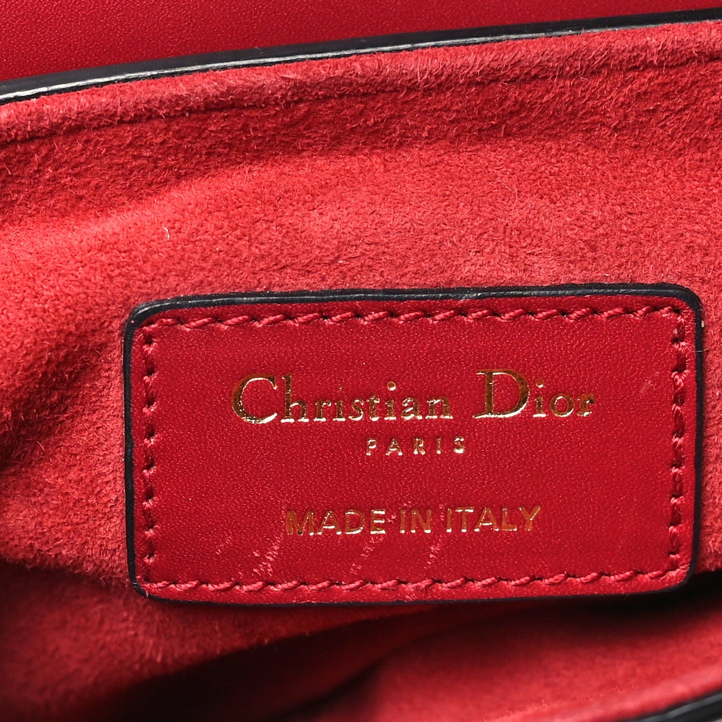 Calfskin Mini Saddle Bag Red