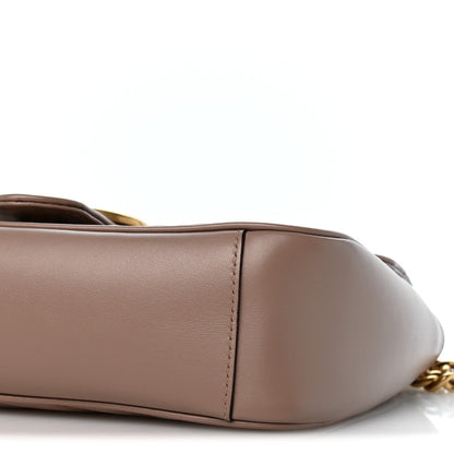 Calfskin Matelasse Small GG Marmont Shoulder Bag Porcelain Rose