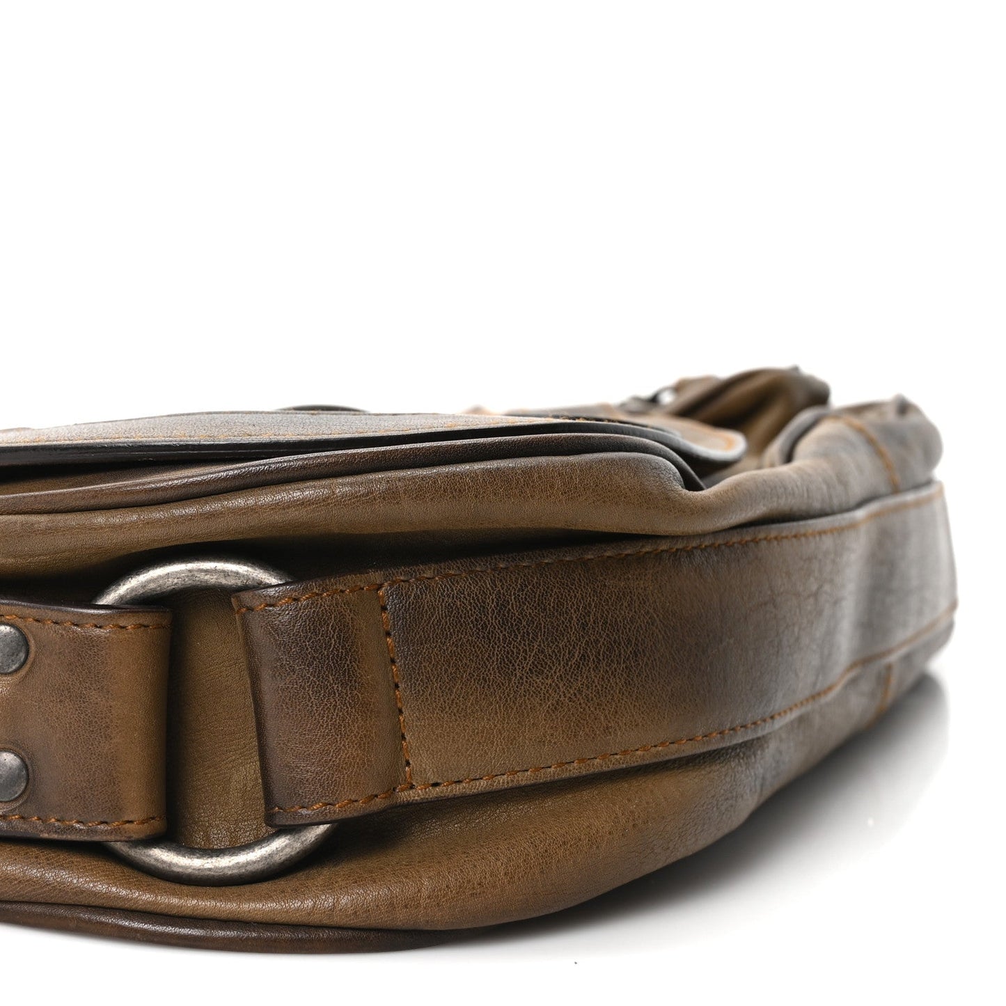Calfskin Gaucho Double Saddle Bag Brown