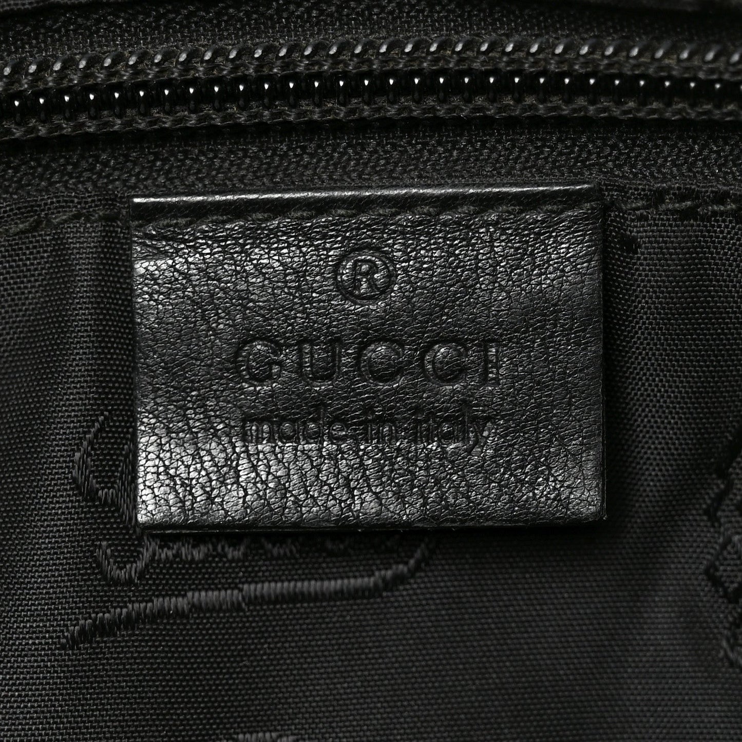 Guccissima Medium Flat Messenger Bag Black