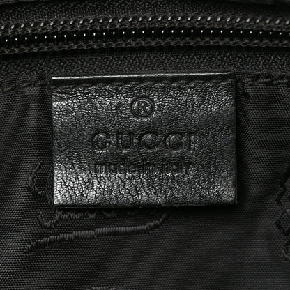 Guccissima Medium Flat Messenger Bag Black