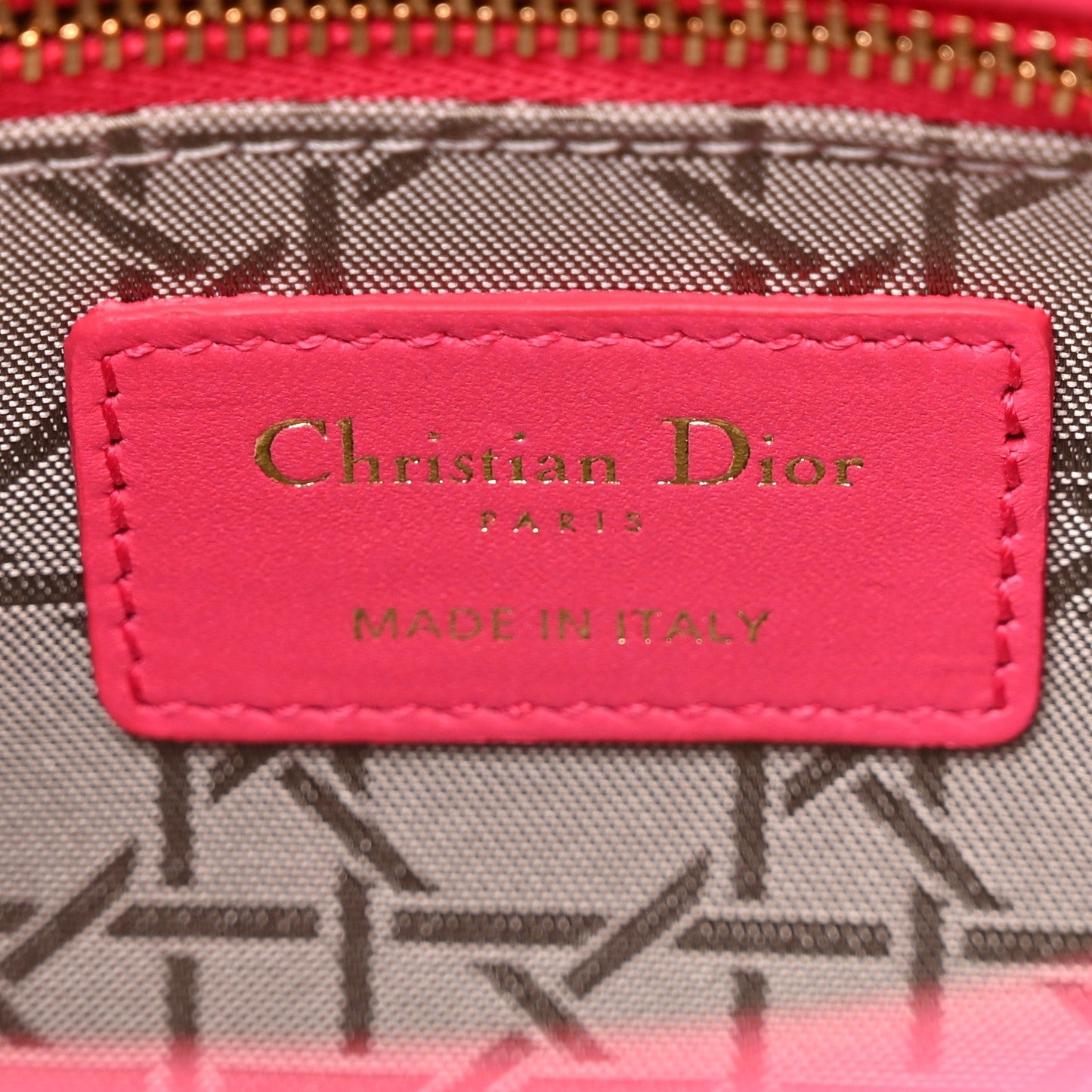 Lambskin Cannage Small My ABCDior Lady Dior Fraise