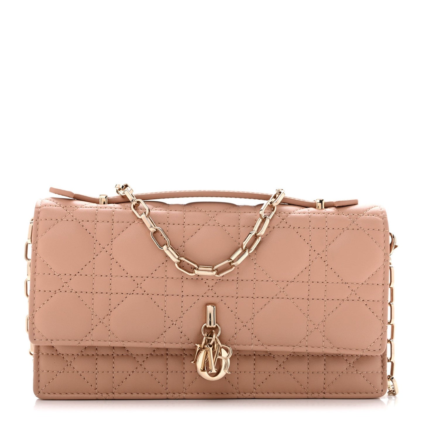 Lambskin Cannage Mini My Dior Bag Rose Des Vents