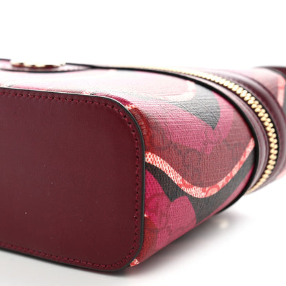 GG Supreme Monogram Canvas Lunar New Year Shoulder Bag  Red Pink Multicolor