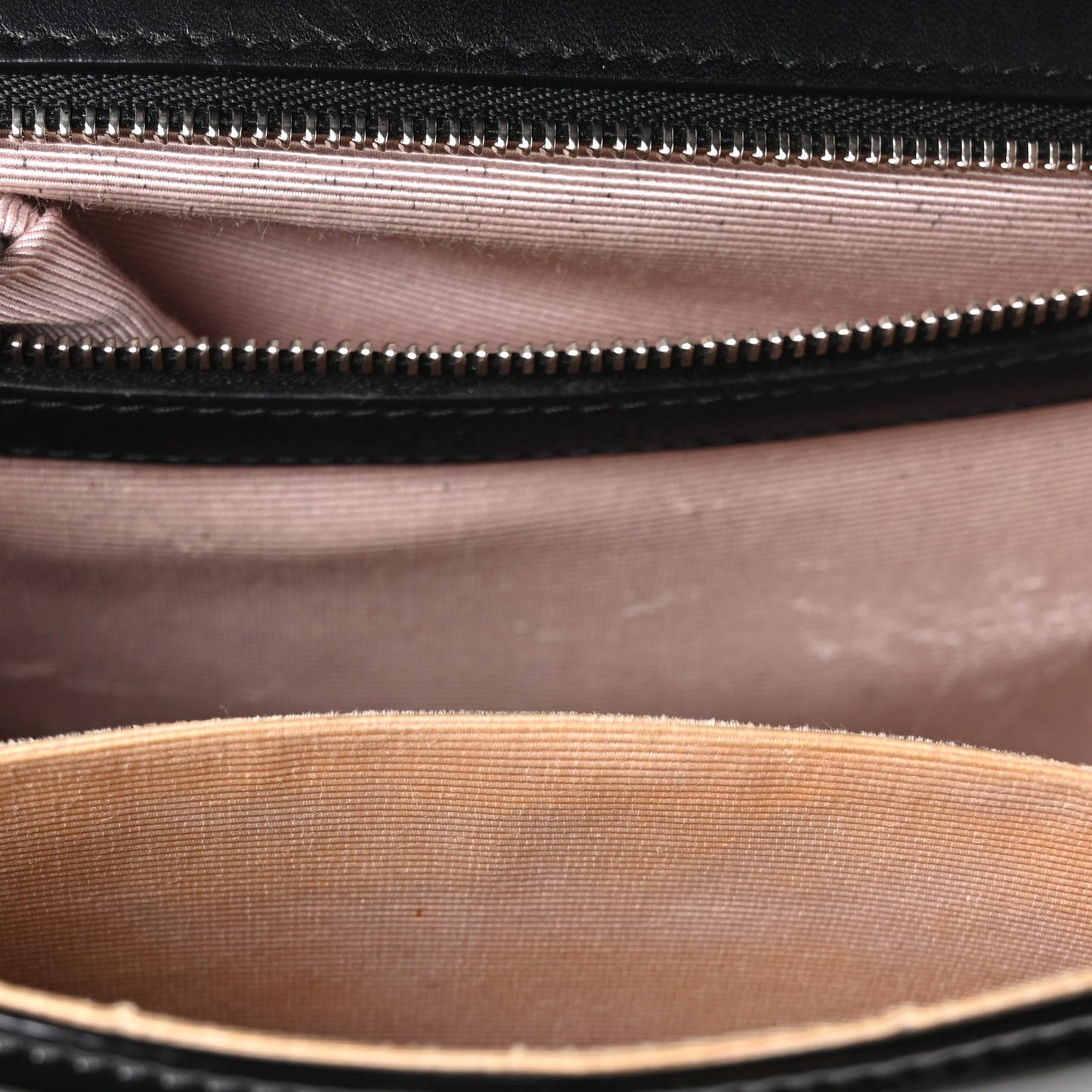Patent Medium Diorama Flap Bag Black