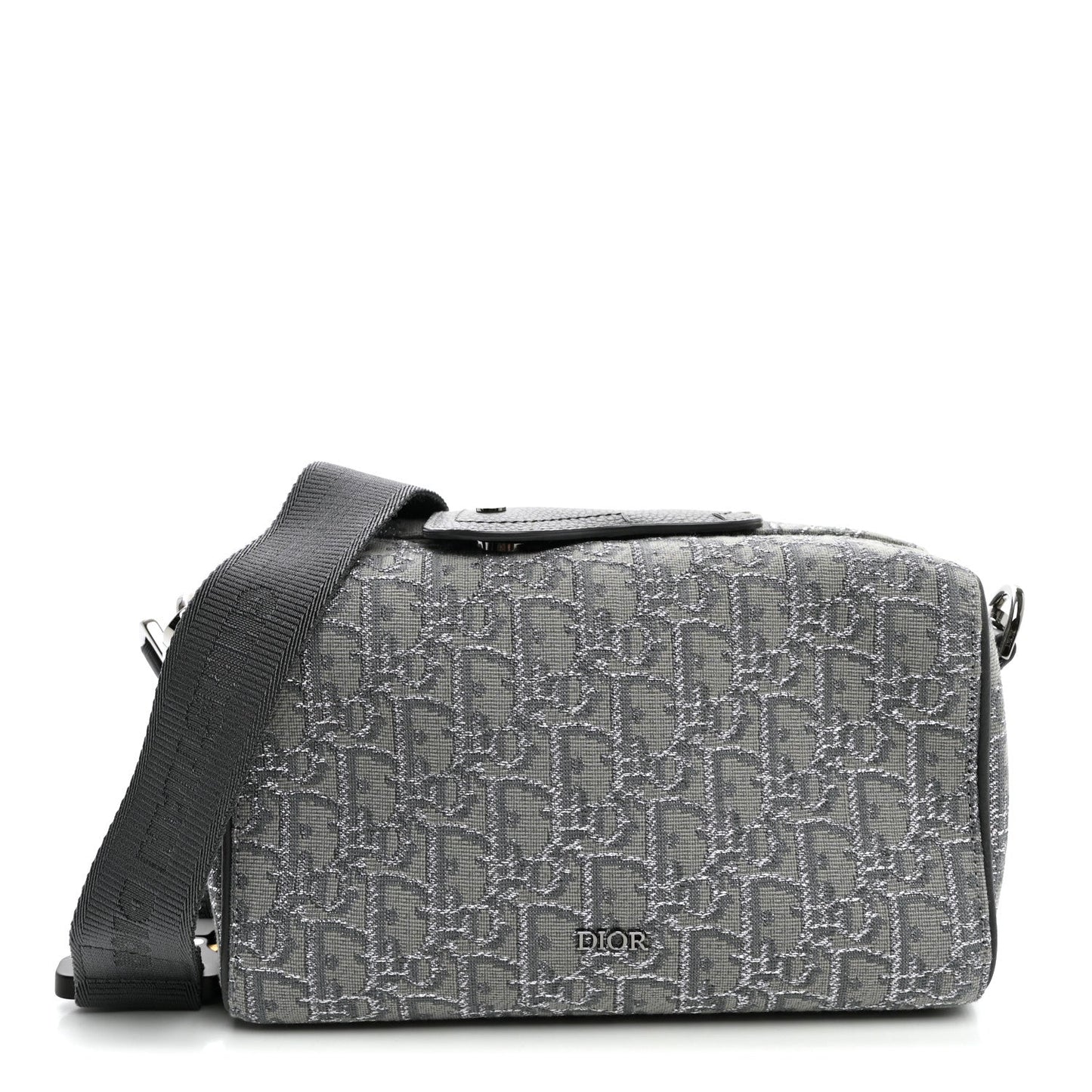 Oblique Jacquard Lingot 22 Bag Silver
