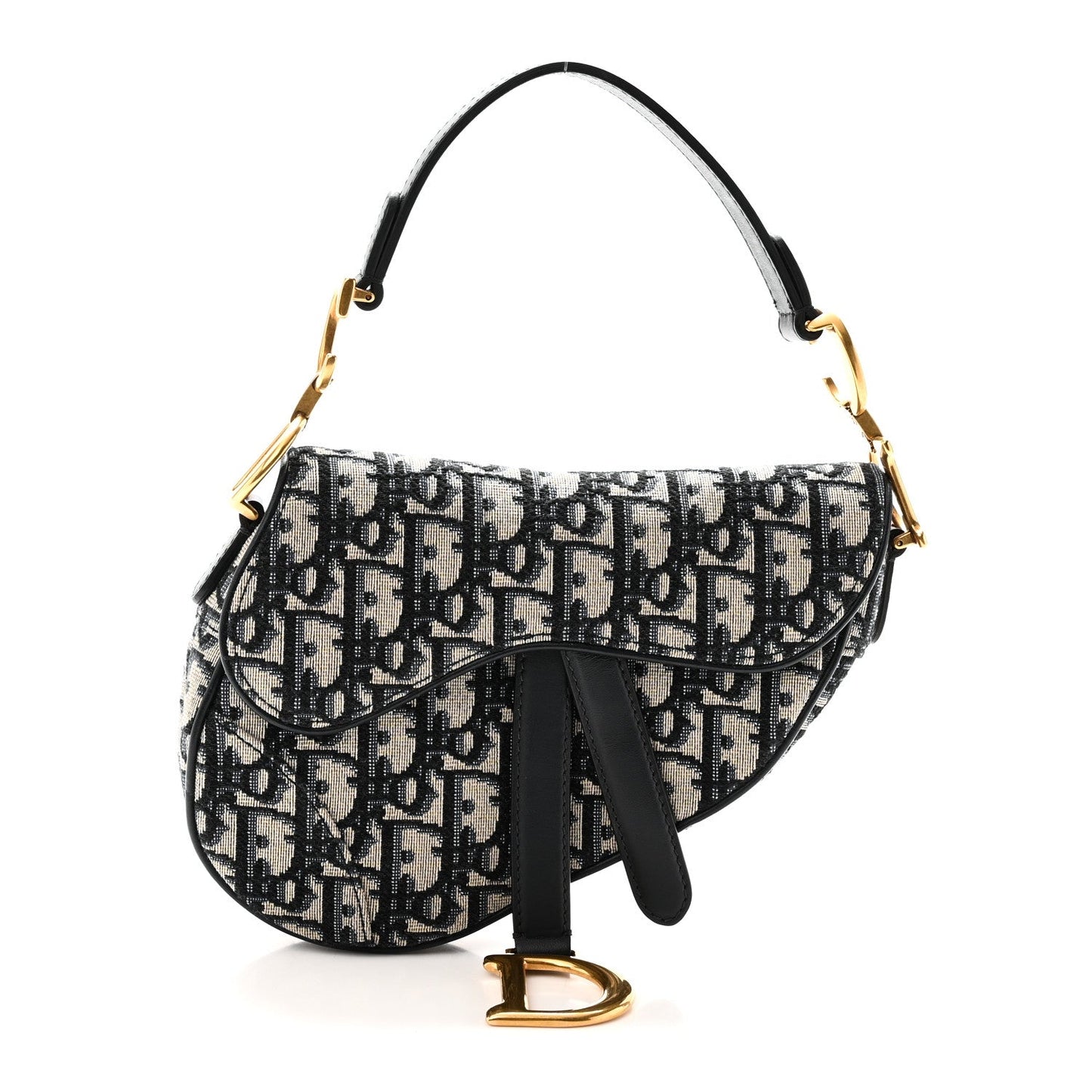 Oblique Mini Saddle Bag Blue