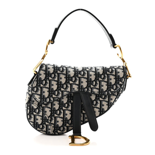 Oblique Mini Saddle Bag Blue