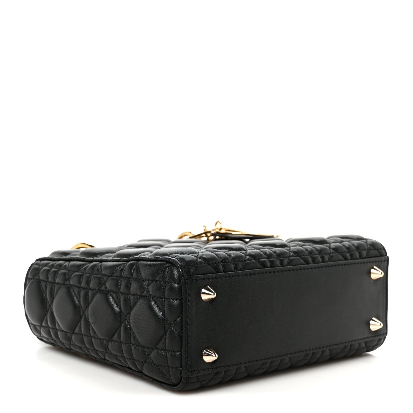 Lambskin Cannage Small Lady Dior Black