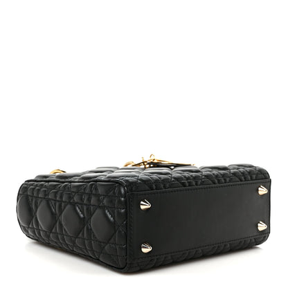 Lambskin Cannage Small Lady Dior Black