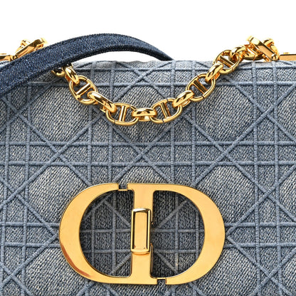 Denim Cannage Small Caro Bag Blue