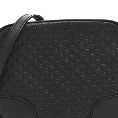 Microguccissima Mini Bree Messenger Bag Black