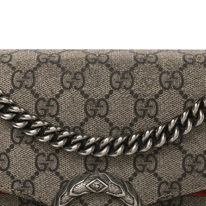 GG Supreme Monogram Small Dionysus Shoulder Bag Red