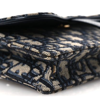 Oblique Saddle Belt Bag Blue