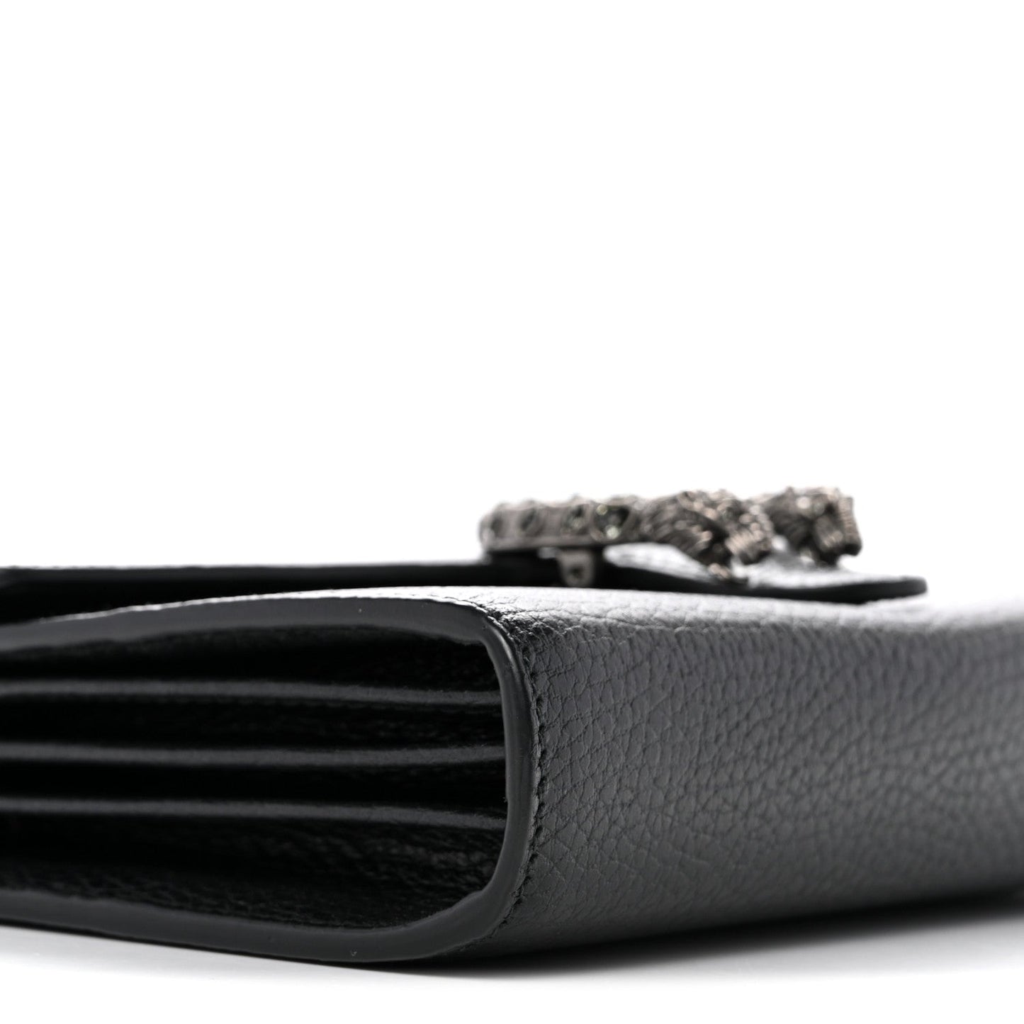 Calfskin Mini Dionysus Chain Wallet Black
