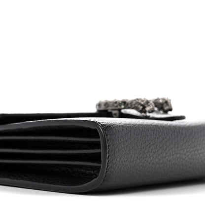 Calfskin Mini Dionysus Chain Wallet Black