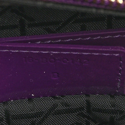 Patent Cannage Large Lady Dior Purple