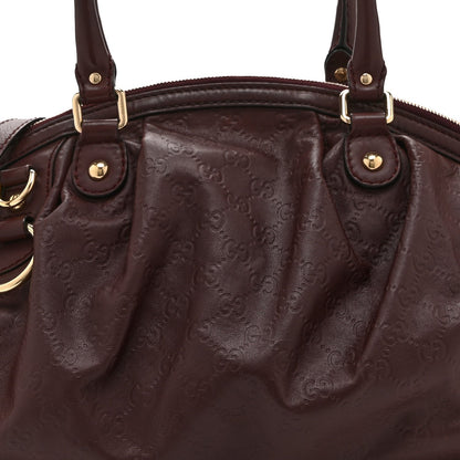 Guccissima Medium Sukey Boston Chocolate