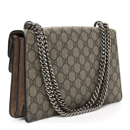 GG Supreme Monogram Small Dionysus Shoulder Bag Taupe