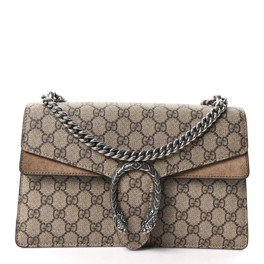 GG Supreme Monogram Small Dionysus Shoulder Bag Taupe