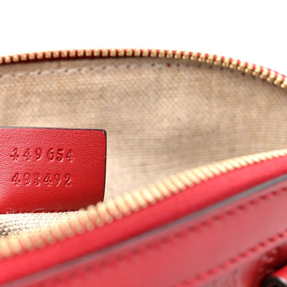 Soft Microguccissima Mini Dome Bag Rosso