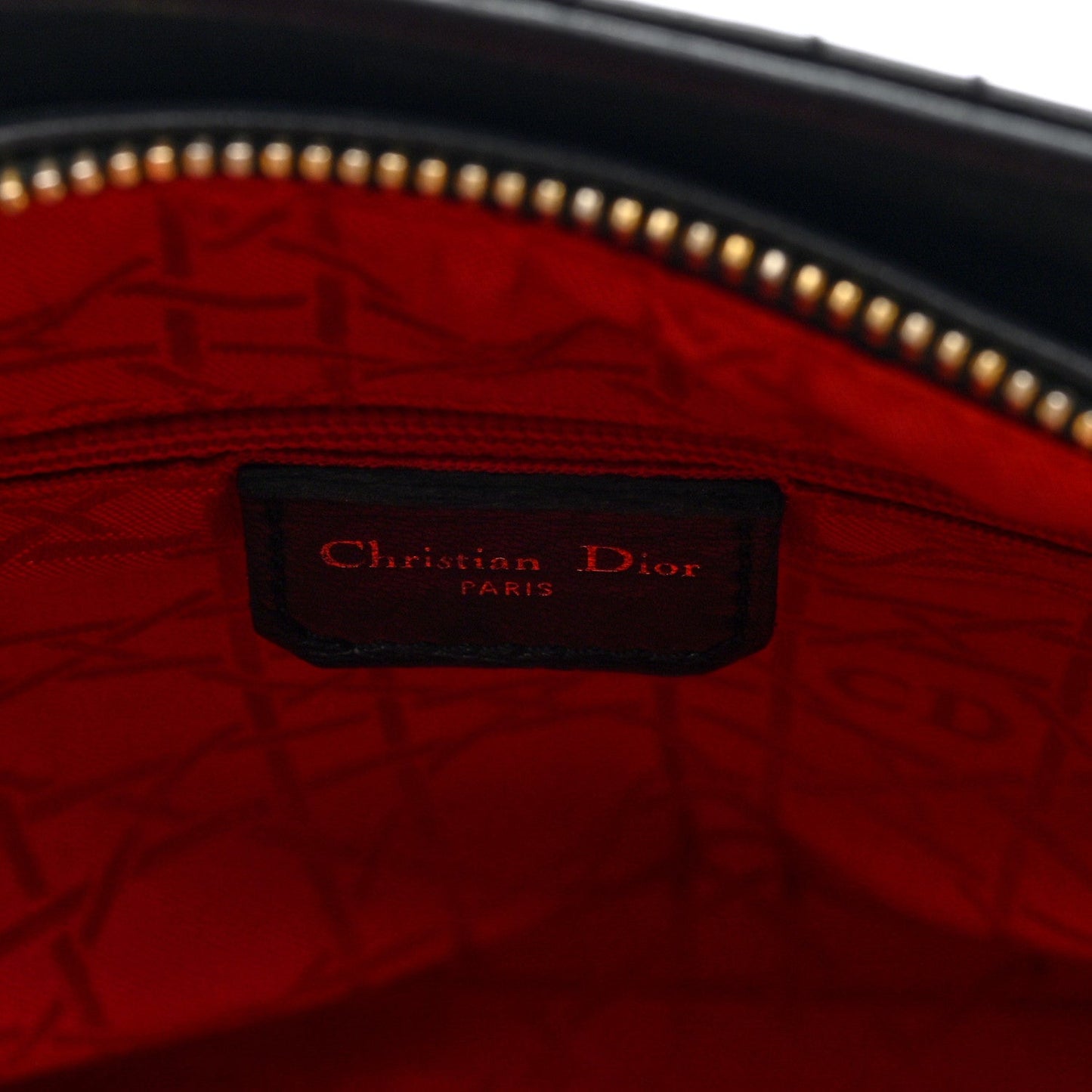 Lambskin Cannage Medium Lady Dior Black