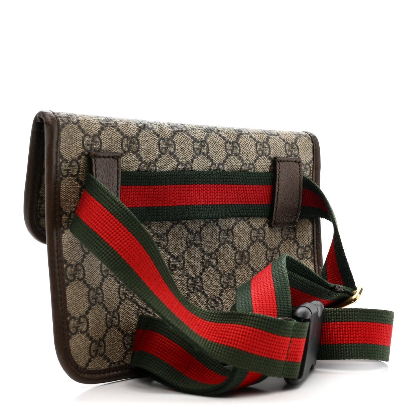 GG Supreme Monogram Neo Vintage Web Belt Bag Brown
