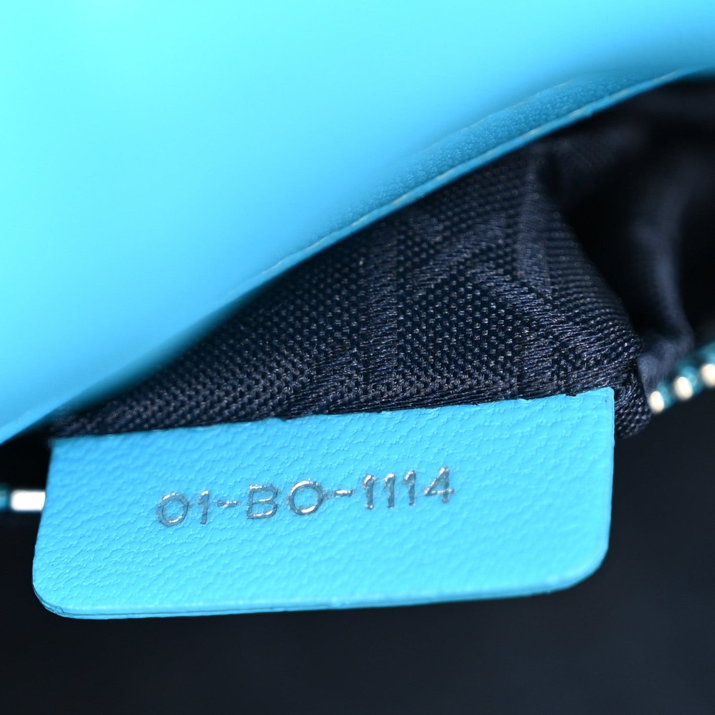 Lambskin Cannage Mini Lady Dior Blue