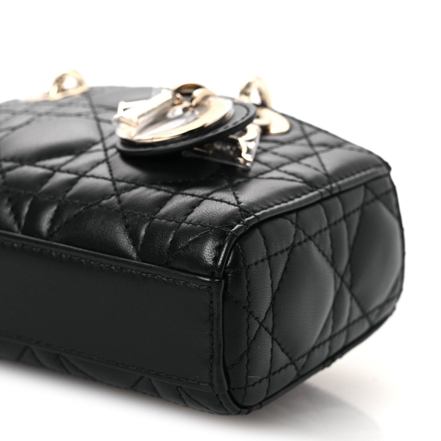 Lambskin Cannage Micro Lady D-Joy Black